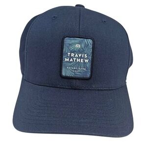 Travis Mathew For Sail Flexfit Baseball Cap L XL Navy Blue Golf Athletic
